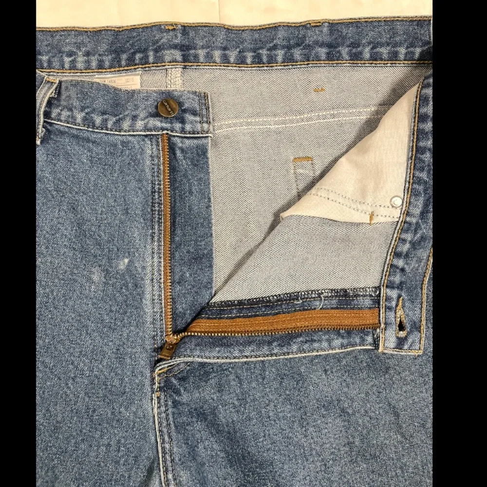 Vintage Carhartt Work Jeans Mens 40x30 Relaxed Fit B17 DST Thrashed Distressed